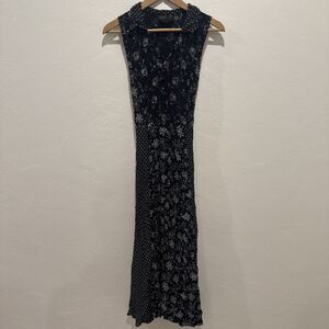 Lola P Womens Dress M Medium Black Long Maxi Sleeveless